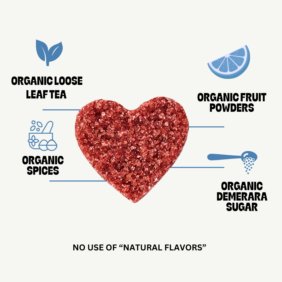 Tea pods made from real tea, spices, and botanicals.